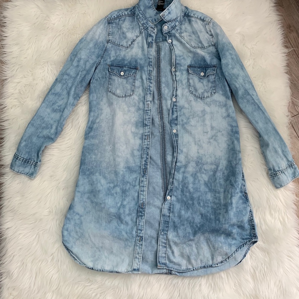 Chambray button down dress shirt